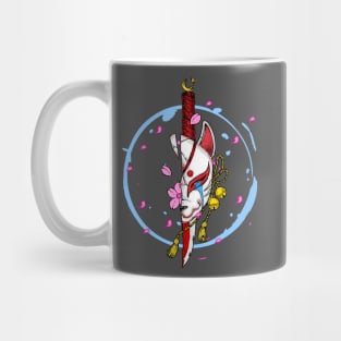 Crying Kitsune Art Mug